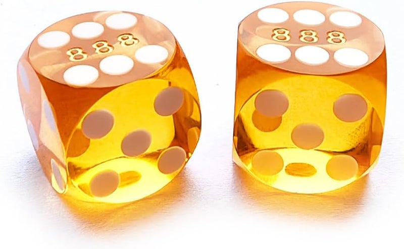 Bescon Professional Small Precision Dice 12.7mm (1/2 inch) with Random Serial Number, Mini Precision Cut Dice 12.7MM Gem Orange - Image 1